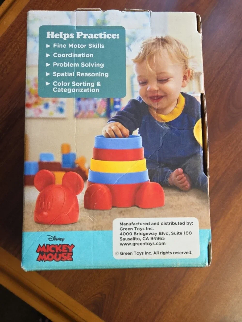 Disney Baby Mickey Mouse Stacker - Red, Yellow, Blue